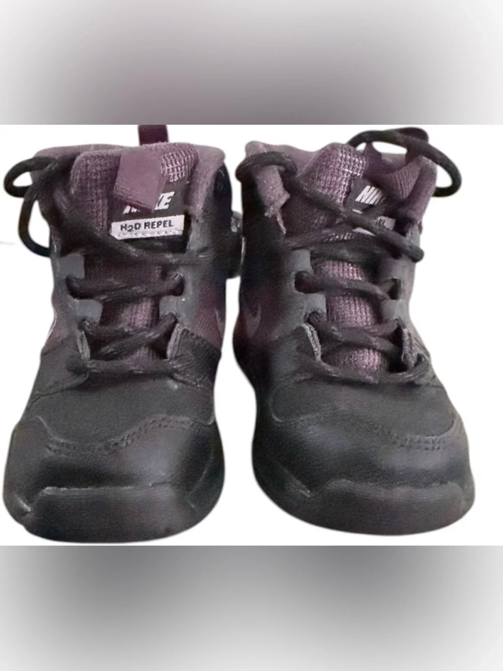 Nike Dual Fusion H2O Repel Toddler Sneakers Boots 7C baby toddler Black‎ Gray